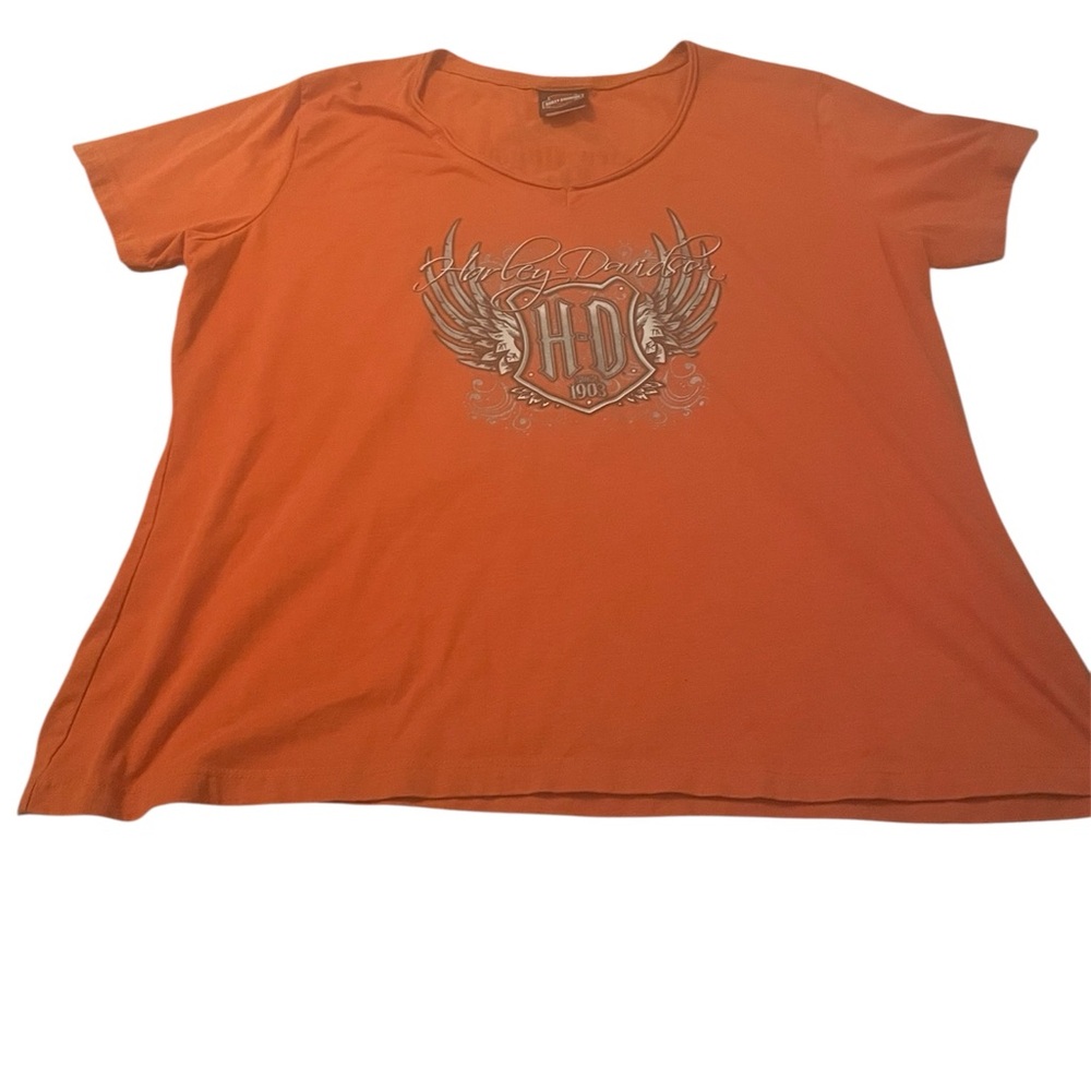 Harley-Davidson orange V-neck Scottsdale T-shirt 3XL